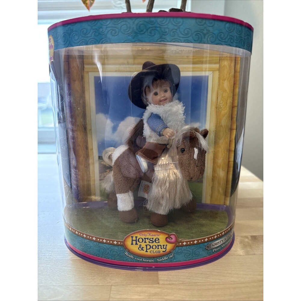 NEW Only Hearts Club Li'l Girls Kristy Doll & Houston Horse Pinto Shetland Pony
